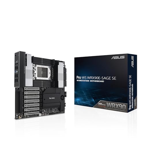 AMD sTR5 EEB Workstation-Mainboard, 7 PCIe 5.0 x16-Steckplätze, Multi-GPU-Unterstützung, robustes 32+3+3+3 Power-Stage-Design, CPU- und Speicherübertaktung möglich von ASUS