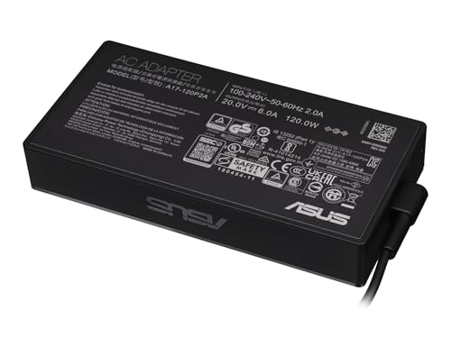 ASUS 0A001-00860500 Original Netzteil 120 Watt kantige Bauform für VivoBook X560UD, ZenBook Pro 14 UX450FD, 15 UX580GE, Flip 15 UX562FD, UX562FDX, 15 UX533FD, UX533FN von ASUS