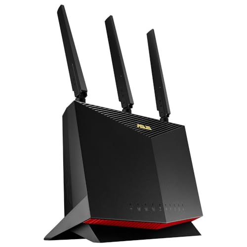 ASUS 4G-AC86U LTE WLAN-Router (WiFi-5 AC2600, SIM Slot, LTE Cat. 12 bis zu 600 Mbits, Gigabit LAN, AiProtection), 90IG05R0-BM9100, Router 4G - Wi-Fi 5 von ASUS