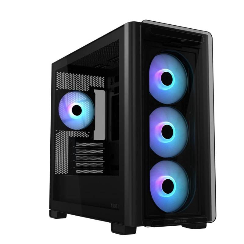 ASUS A23 PLUS TG ARGB microATX PC Gehäuse, schwarz von ASUS