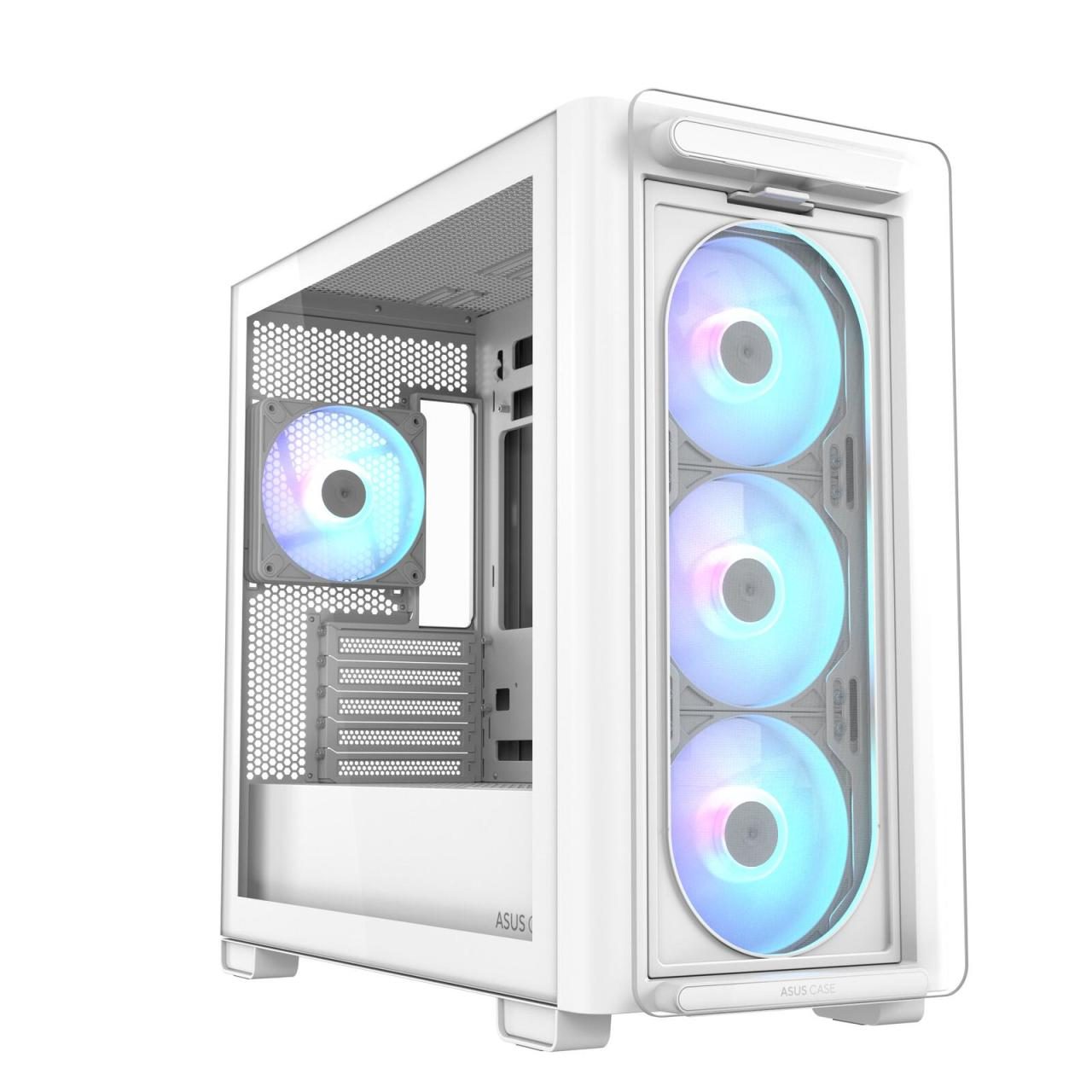 ASUS A23 PLUS TG ARGB microATX PC Gehäuse, weiß ASUS A23 PLUS TG ARGB microATX PC Gehäuse, weiß von ASUS