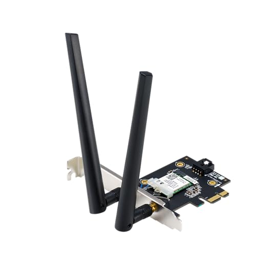 ASUS BE6500 Triband WiFi 7 PCI-E Adapter (802.11be Bluetooth 5.4, Netzwerksicherheit WPA3, OFDMA und MU-MIMO, Multi-Link Operation) von ASUS