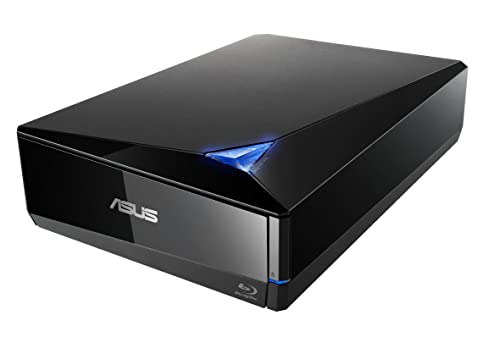 ASUS BW-16D1H-U Pro externer Blu-Ray Brenner (12x BD-R, 16x DVD±R, 12x DVD±R DL, 5x DVD-RAM, USB 3.0) inkl. Cyberlink PowerDVD 12 & Power2Go 8, schwarz von ASUS