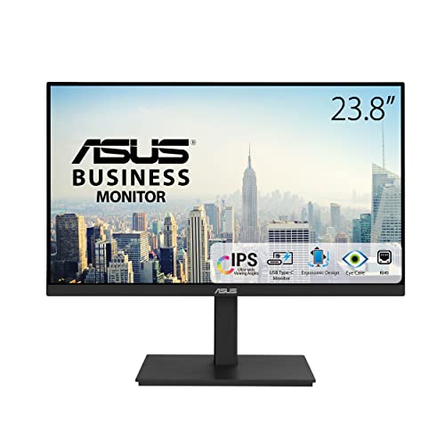 ASUS Business VA24ECPSN - 24 Zoll Full HD Monitor - 16:9 IPS Panel, 1920x1080, 75 Hz, Rahmenlos, ergonomisch - RJ45, DisplayPort, HDMI, USB-C mit 65W, USB-Hub ASUS Business VA24ECPSN - 24 Zoll Full HD Monitor - 16:9 IPS Panel, 1920x1080, 75 Hz, Rahmenlos, ergonomisch - RJ45, DisplayPort, HDMI, USB-C mit 65W, USB-Hub von ASUS