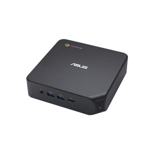 ASUS CHROMEBOX4-G3006UN Mini Desktop PC (Intel Core i3-10110U, integrierte Intel HD Grafik, 8GB DDR4 Speicher, 128GB M.2 SATA SSD, Chrome OS) schwarz von ASUS