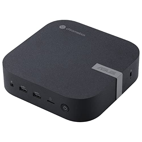 ASUS CHROMEBOX5-S3006UN Mini Desktop PC (Intel Core i3-1220P Prozessor, integrierte Intel UHD Grafik, 8GB DDR4 Speicher, 128GB M.2 NVMe PCIe 3.0 SSD, WIFI 6E, Chrome OS) schwarz von ASUS