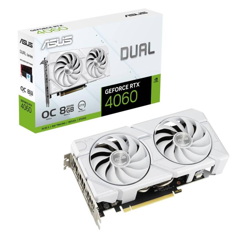 ASUS Dual GeForce RTX 4060 EVO White OC Edition 8GB GDDR6 von ASUS