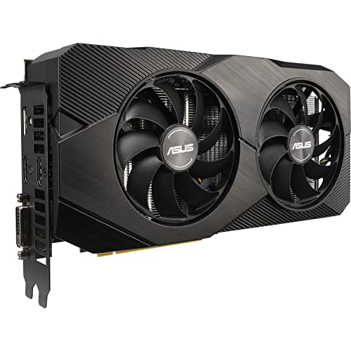 ASUS Dual Nvidia GeForce RTX 2060 6GB EVO OC Edition Gaming Grafikkarte (GDDR6 Speicher, PCIe 3.0, 1x HDMI 2.0b, 1x DVI, 1x DisplayPort 1.4, DUAL-RTX2060-O6G-EVO) von Asus