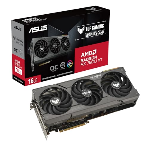 ASUS Dual Radeon RX 7800 XT OC Edition 16GB GDDR6 Gaming Grafikkarte (AMD Radeon RX7800XT, PCIe 4.0, 1x HDMI 2.1, 3x DisplayPort 2.1, DUAL-RX7800XT-O16G, schwarz) von ASUS