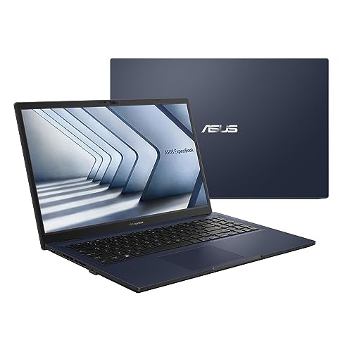 ASUS ExpertBook B1 B1502CBA-NJ1113 Notebook mit 39,6 cm (15,6 Zoll), Full HD (Intel Core i5-1235U, 8 GB RAM, 512 GB SSD, Iris Xe Graphics, ohne Betriebssystem) von ASUS
