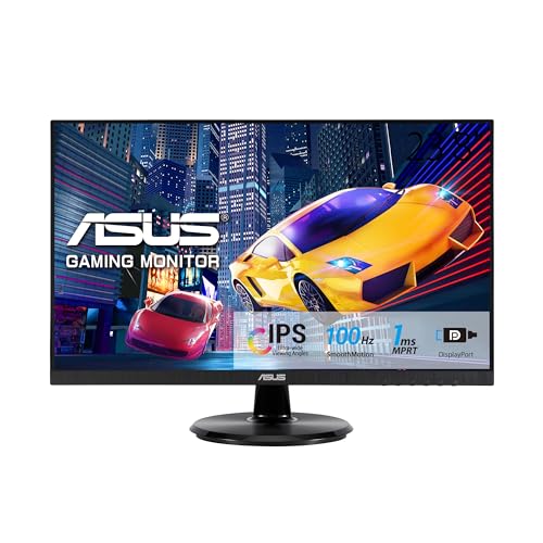 ASUS Eye Care VA24DQF - 24 Zoll Full HD Monitor - Rahmenlos, Flicker-Free, Blaulichtfilter, Adaptive-Sync - 100 Hz, 16:9 IPS Panel, 1920x1080 - DisplayPort, HDMI, Speaker von ASUS