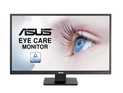 ASUS Eye Care VA279HAE | 27 Zoll Full HD Monitor | TÜV zertifiziert, Blaulichtfilter | 60 Hz, 16:9 VA Panel, 1920x1080 | HDMI, D-Sub von ASUS