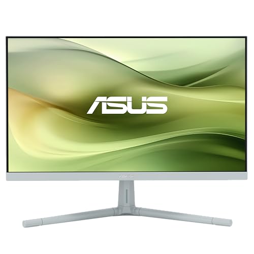 ASUS Eye Care VU249CFE-G - 24 Zoll Full HD Monitor - 100 Hz, 1ms MPRT, AdaptiveSync, GreenProduct, Epeat Gold - IPS Panel, Vesa 75x75, 16:9, 1920x1080, HDMI, USB-C mit 15W PD, ergonomisch, grün-grau ASUS Eye Care VU249CFE-G - 24 Zoll Full HD Monitor - 100 Hz, 1ms MPRT, AdaptiveSync, GreenProduct, Epeat Gold - IPS Panel, Vesa 75x75, 16:9, 1920x1080, HDMI, USB-C mit 15W PD, ergonomisch, grün-grau von ASUS