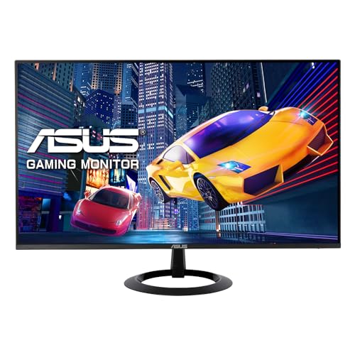 ASUS Eye Care VZ24EHF - 24 Zoll Full HD Monitor - Schlankes Design, Rahmenlos, Flicker-Free, Blaulichtfilter, Adaptive Sync - 100 Hz, 1ms MPRT, 16:9 IPS Panel, 1920x1080 - HDMI von ASUS