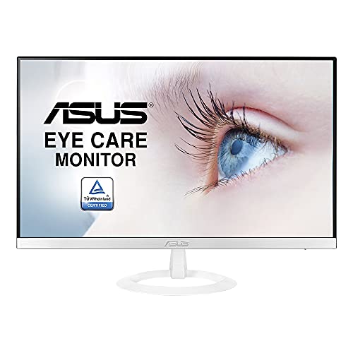 ASUS Eye Care VZ279HE-W - 27 Zoll Full HD Monitor - Schlankes Design, Rahmenlos, Flicker-Free, Blaulichtfilter - 75 Hz, 16:9 IPS Panel, 1920x1080 - HDMI, D-Sub, Weiß von ASUS