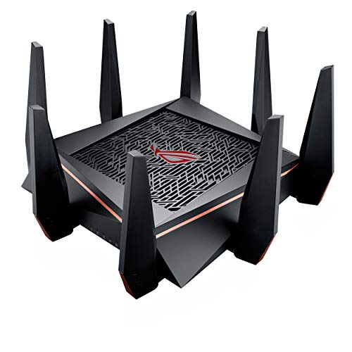 ASUS Gaming Router WiFiUp to Mbps for streaming8 QuadCore Processor Gaming Port Whole Home Mesh System Ohrstöpsel 10 Centimeters Schwarz (Black) von ASUS
