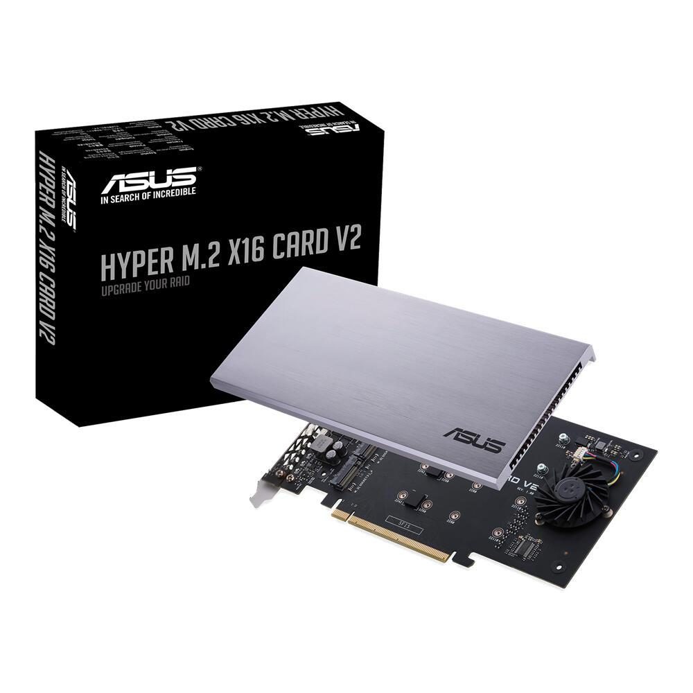 ASUS HYPER M.2 X16 CARD V2 Schnittstellenadapter ASUS HYPER M.2 X16 CARD V2 Schnittstellenadapter von ASUS