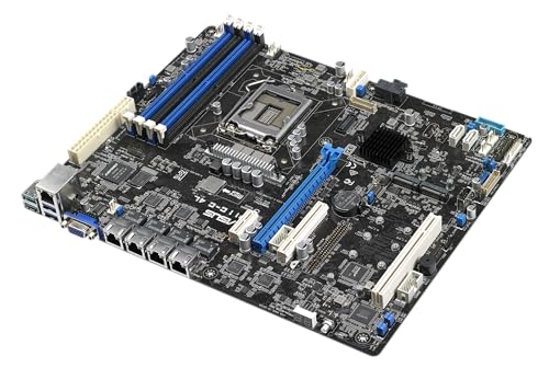 ASUS P11C-C/4L Server Mainboard (ATX, Intel E-2100 / E-2200 Serie, LGA 1151-2, 4x DDR4 2666 MHz ECC, PCIe 3.0, M.2, NVME, SATA, Quad LAN) von ASUS Computer