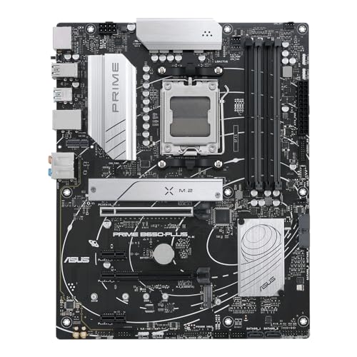 ASUS Prime B650-PLUS CSM Mainboard Sockel AMD AM5 (Ryzen 7000, ATX, DDR5 Speicher, PCIe 5.0 M.2, 2.5G Ethernet, BIOS Flashback, USB 3.2 Gen 2 Typ-C, Aura Sync) von ASUS