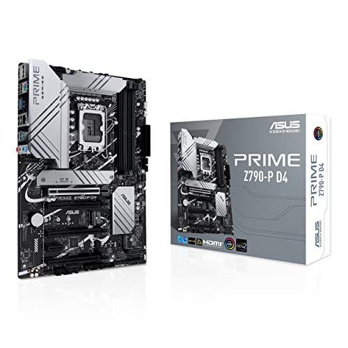 ASUS Prime Z790-P D4 Gaming Mainboard Sockel Intel LGA1700 (ATX, PCIe 5.0, DDR4 Speicher, 3x M.2, HDMI, DisplayPort, Aura Sync) von ASUS