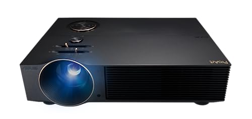 ASUS ProArt A1 LED-Projektor (Calman-verifiziert, mit ∆ E < 2, 98% sRGB und Rec. 709, FHD (1920 x 1080), 3000 Lumen, HDMI, VGA, USB-A, Vier-Ecken- und 2D-Trapezkorrektur, 1,2-fachem Zoom) von ASUSK