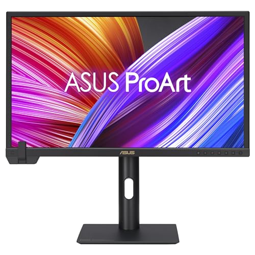 ASUS ProArt Display PA24US 24 Zoll Professional Monitor (23,6 Zoll sichtbar, IPS, 4K UHD (3840 x 2160), eingebautes motorisiertes Farbmessgerät, Selbst-/Automatische Kalibrierung) von ASUS