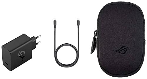 ASUS ROG 65W Adapter & 1,2m USB-C; Hypercharge, Handy Ladegerät mit Schnellladefunktion, USB-C, inkl. ROG Transporttasche, schwarz ASUS ROG 65W Adapter & 1,2m USB-C; Hypercharge, Handy Ladegerät mit Schnellladefunktion, USB-C, inkl. ROG Transporttasche, schwarz von ASUS