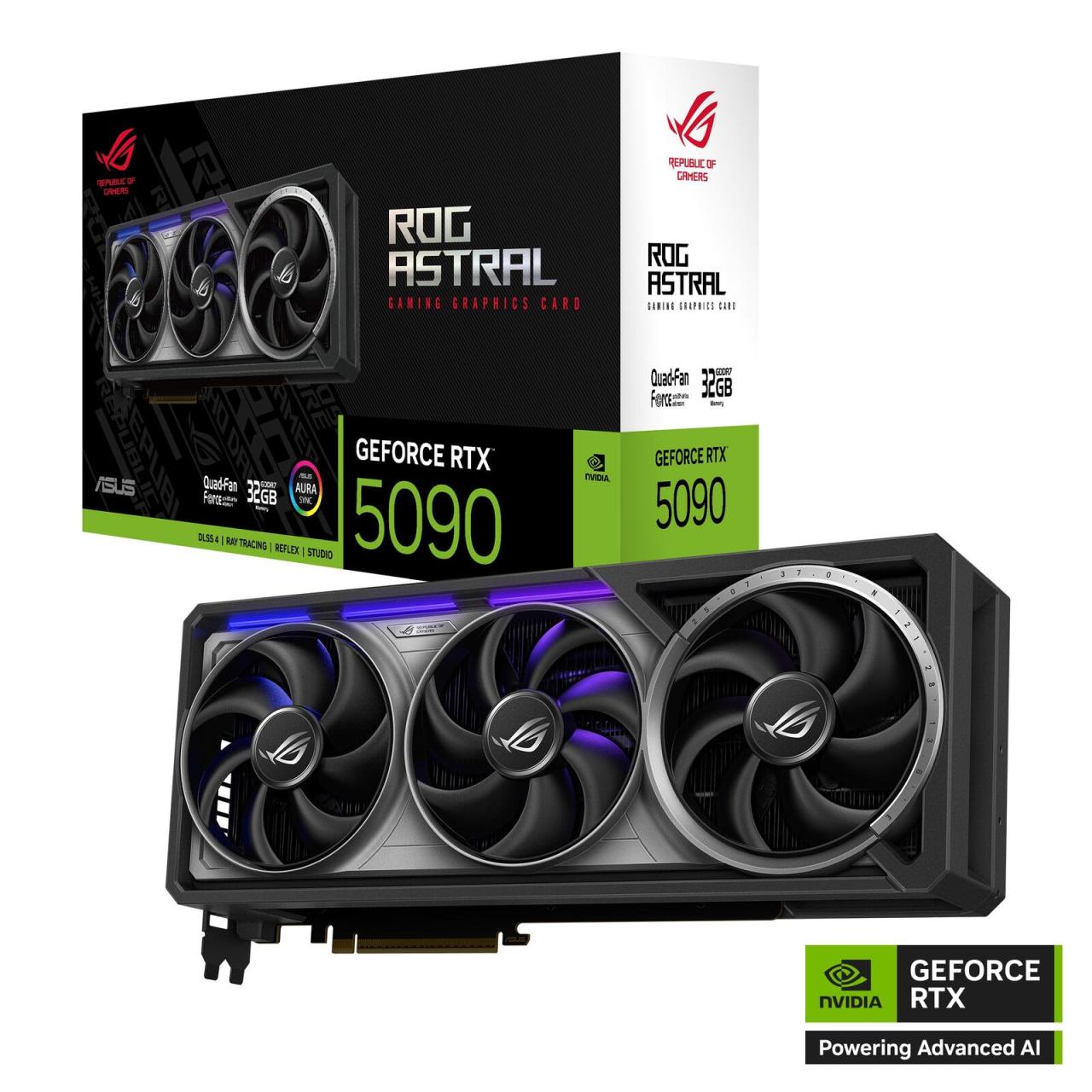 ASUS ROG Astral GeForce RTX 5090 32GB GDDR7 Gaming Grafikkarte ASUS ROG Astral GeForce RTX 5090 32GB GDDR7 Gaming Grafikkarte von ASUS