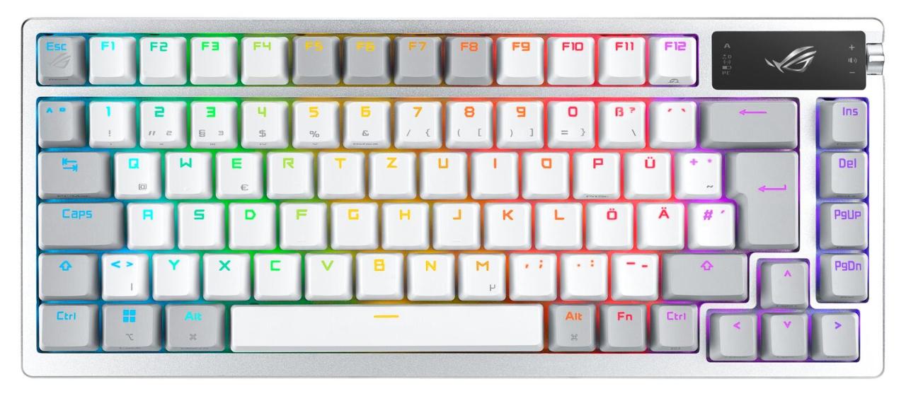 ASUS ROG Azoth RGB Gaming-Tastatur, weiß von ASUS