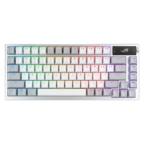 ASUS ROG Azoth Weiß - Tastatur - Kabellos - USB 2.0, 2,4GHz, Bluetooth 5.1 - NX Snow Switches - QWERTY - Weiß ASUS ROG Azoth Weiß - Tastatur - Kabellos - USB 2.0, 2,4GHz, Bluetooth 5.1 - NX Snow Switches - QWERTY - Weiß von ASUS