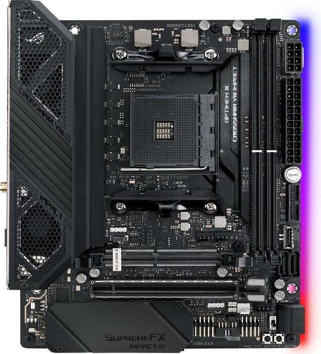 ASUS ROG Crosshair VIII Impact X570 ITX Mainboard Sockel AM4 von ASUS