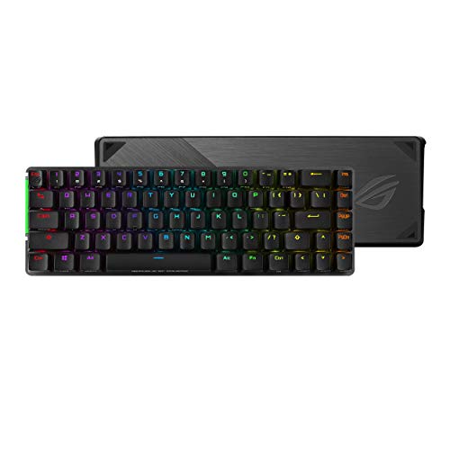 ASUS ROG Falchion NX 65% Wireless RGB Gaming Mechanische Tastatur | ROG NX Brown Tactile Switches, PBT Doubleshot Keycaps, Wired / 2.4G Hz, Touchpanel, Tastaturabdeckung, Makrounterstützung, braun von ASUS