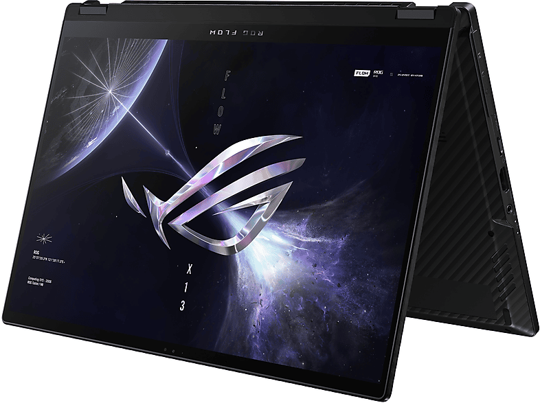 ASUS ROG Flow X13 GV302XV-MU001W, Convertible, mit 13,4 Zoll Display Touchscreen, AMD Ryzen™ 9,7940HS Prozessor, 16 GB RAM, 1 TB SSD, NVIDIA GeForce RTX™ 4060, Schwarz, Windows 11 Home (64 Bit) von ASUS