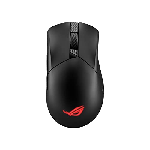 ASUS ROG Gladius III Wireless AimPoint Gaming Maus, Konnektivität (2,4 GHz RF, Bluetooth, kabelgebunden), 36000 DPI Sensor, 6 programmierbare Tasten, ROG SpeedNova, austauschbare Schalter, von ASUS