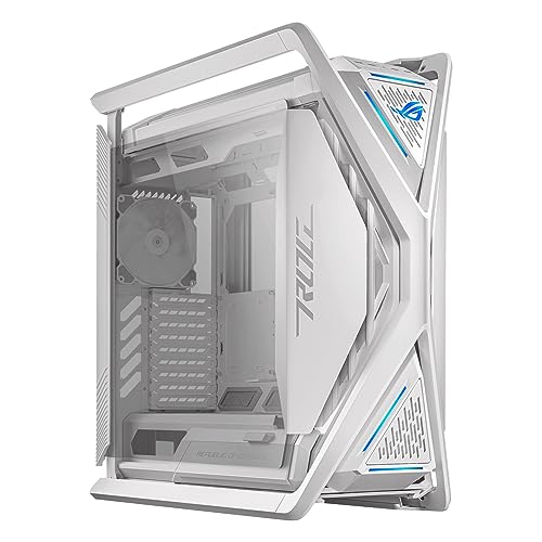 ASUS ROG Hyperion GR701 PC Case, unterstützt 2 420 mm Heizkörper, 4 x 140 mm PWM Lüfter, aufklappbare Seitenwände, integrierte VGA-Unterstützung und ARGB Hub, Frontpanel 2 x USB Type-C von ASUS