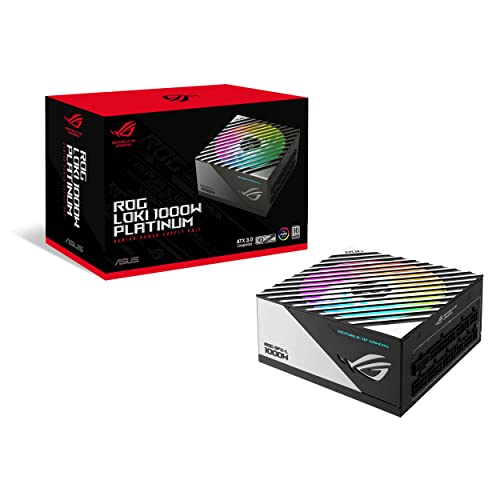 ASUS ROG Loki SFX-L 1000W Platinum (Vollmodulares Netzteil, 80+ Platinum, 120mm PWM ARGB Lüfter, Aura Sync, ATX 3.0 Kompatibel, PCIe 5.0 Ready) von ASUS