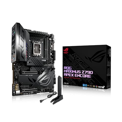 ASUS ROG MAXIMUS Z790 APEX ENCORE Gaming Mainboard Sockel Intel LGA1700 (ATX, DDR5, WiFi 7, PCIe 5.0, AI Cooling II, Thunderbolt 4, Aura Sync) von ASUS