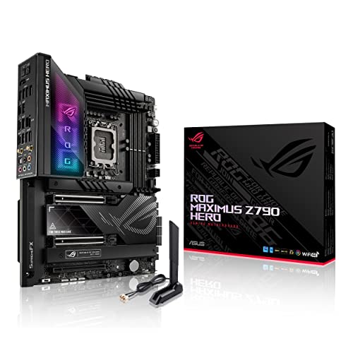 ASUS ROG Maximus Z790 Hero Gaming Mainboard Sockel Intel LGA1700 (ATX, DDR5 Speicher, 5x M.2, PCIe 5.0, WiFi 6E, Thunderbolt 4, PCIe Slot Q-Release, Aura Sync) von ASUS