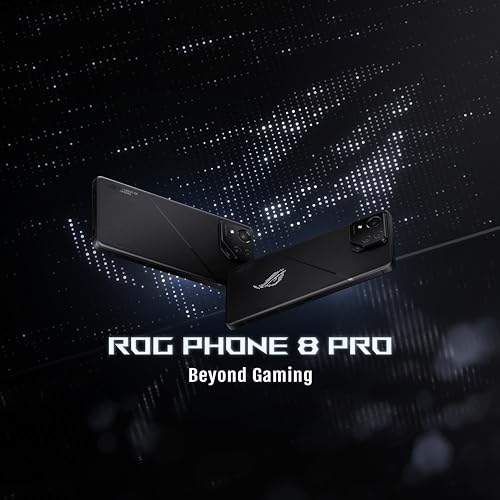 ASUS ROG Phone 8 Pro, EU Official, Phantom Black, 16GB RAM 512GB Speicherplatz, Snapdragon 8 Gen 3, 6,78" AMOLED 165Hz, 50MP Gimbal-Kamera von ASUS