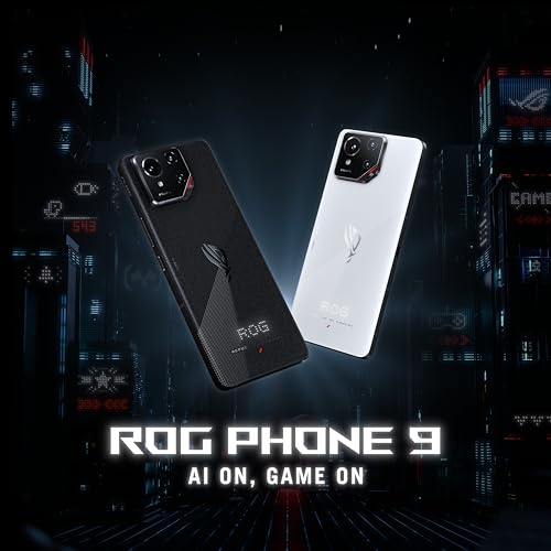 ASUS ROG Phone 9, EU Official, Phantom Schwarz, 12GB RAM 512GB Speicher, Snapdragon® 8 Elite, 6,78“ 185Hz AMOLED, Sony® Lytia 700: 50 MP Kamera von ASUS