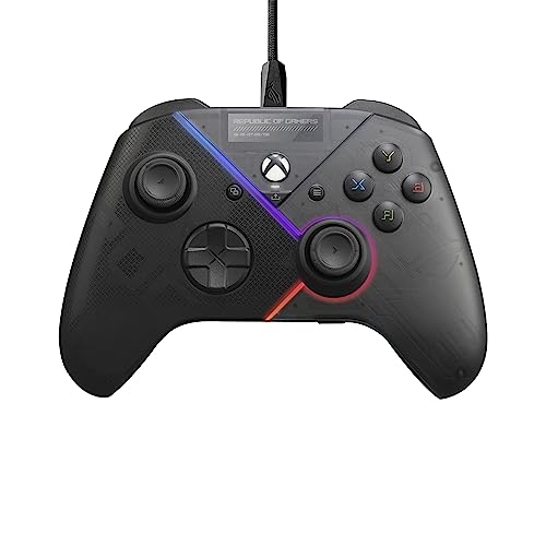 ASUS ROG Raikiri PC Controller (einstellbare Trigger und Joystick-Empfindlichkeit, Tasten auf der Rückseite, Aura RGB Beleuchtung, ESS DAC, 3,5-mm Kopfhörerbuchse, Stummschalttaste, PC, Laptop, Xbox) ASUS ROG Raikiri PC Controller (einstellbare Trigger und Joystick-Empfindlichkeit, Tasten auf der Rückseite, Aura RGB Beleuchtung, ESS DAC, 3,5-mm Kopfhörerbuchse, Stummschalttaste, PC, Laptop, Xbox) von ASUS