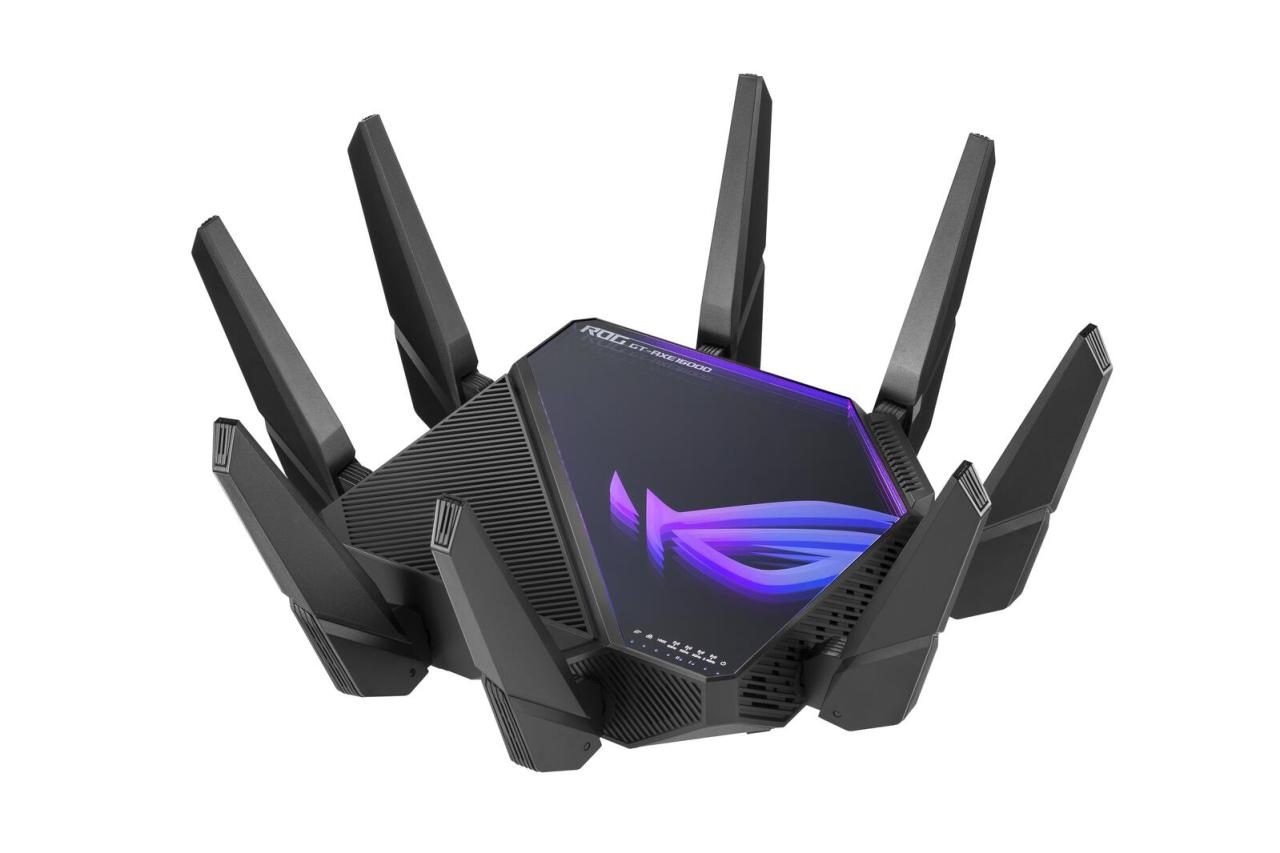 ASUS ROG Router GT-AXE16000 Rapture Quad-Band 6GHz WiFi 6E 10G Ethernet (90IG... von ASUS