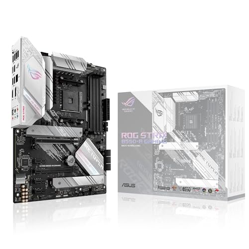 ASUS ROG STRIX B550-A GAMING Mainboard Sockel AMD Ryzen AM4 (ATX, 2x M.2, SATA 6Gbit/s, USB 3.2 Gen 2, PCIe 4.0, Aura Sync) von ASUS