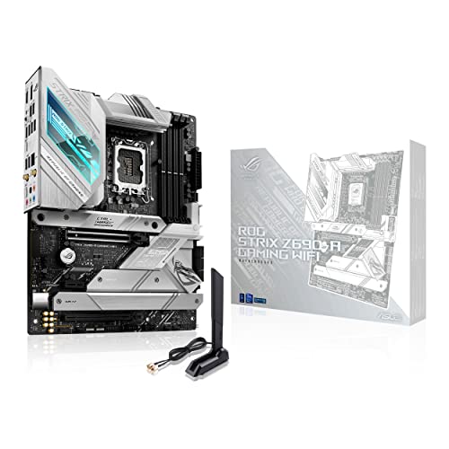 ASUS ROG STRIX Z690-A GAMING WIFI Mainboard Sockel Intel LGA 1700 (Intel Z690 LGA 1700 ATX-Mainboard mit PCIe 5.0, 16+1 DrMos, DDR5, Two-Way AI Noise Cancelation, AI Overclocking, AI Cooling, WiFi 6E) von ASUS