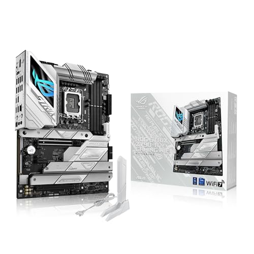 ASUS ROG STRIX Z790-A GAMING WIFI II Gaming Mainboard Intel Sockel LGA1700 (ATX, DDR4, 4x M.2, PCIe 5.0, WiFI 6E, AI Cooling II, Aura Sync) von ASUS