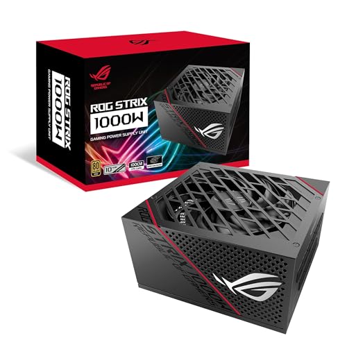 ASUS ROG Strix 1000W Gold-Netzteil (1000 Watt, 0dB-Kühlung, ATX12V, 80-Plus-Gold) von ASUS