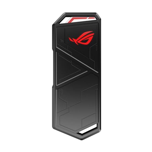 ASUS ROG Strix Arion M.2 NVMe-SSD-Gehäuse (USB 3.2 GEN2 Typ-C für bis zu 10Gbit/s, werkzeuglose Installation, Wärmeleitpads) von ASUS