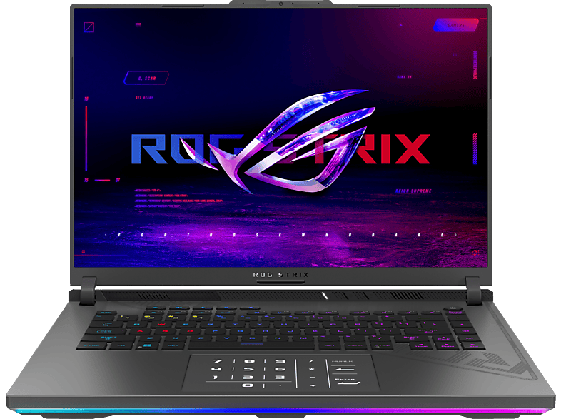 ASUS ROG Strix G16 G614JV-N3524W, Gaming Notebook, mit 16 Zoll Display, Intel® Core™ i7,i7-13650HX Prozessor, GB RAM, 1 TB SSD GeForce RTX™ 4060, Eclipse Gray, Windows 11 Home von ASUS
