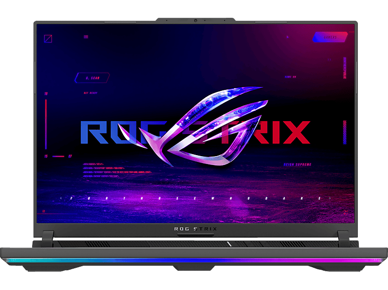 ASUS ROG Strix G16 G614JZR-N4031W, Gaming Notebook, mit 16 Zoll Display, Intel® Core™ i9,i9-14900HX Prozessor, 32 GB RAM, 1 TB SSD, NVIDIA GeForce RTX™ 4080, Schwarz/Grau, Windows 11 Home (64 Bit) von ASUS