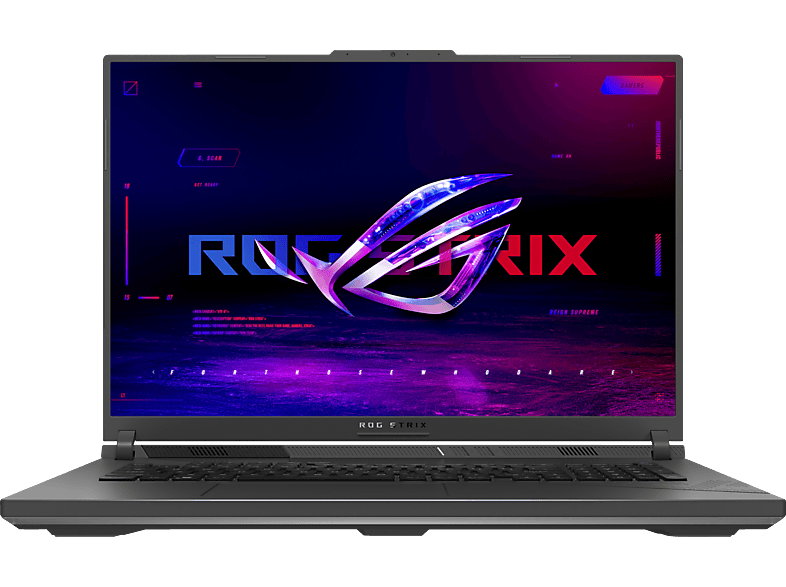 ASUS ROG Strix G18 G814JZR-N6008W, Gaming Notebook, mit 18 Zoll Display, Intel® Core™ i9,i9-14900HX Prozessor, 32 GB RAM, 1 TB SSD, NVIDIA GeForce RTX™ 4080, Schwarz/Grau, Windows 11 Home (64 Bit) von ASUS
